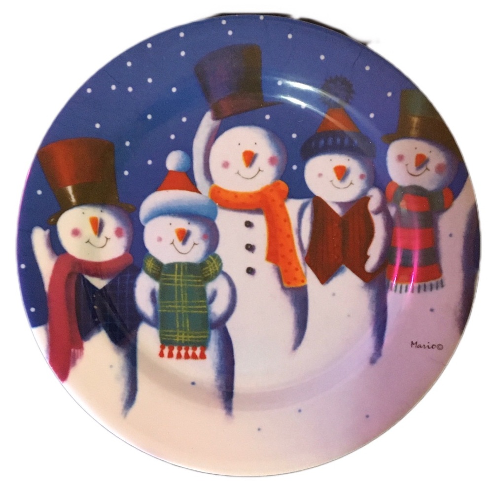 Festive Snowman Plate